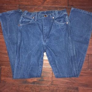 Wrangler blue jeans